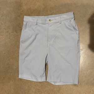 Greg Norman Collection Light Gray Flat Front Shorts